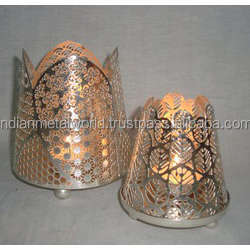 บ้านตกแต่งที่ทันสมัยเชิงเทียนและเหล็ก Votives โคมไฟและเทียนขวดโลหะที่กำหนดเองเชิงเทียนแก้บน - Product Image 4