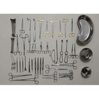 Kit d'instruments chirurgicaux 22 pièces réutilisables, autoclavables, en acier inoxydable, pour chirurgie générale, certifié CE