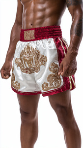 กางเกงมวยไทย Power Muay Thai รุ่น Boxer Fighter ของแท้ กางเกงมวยไทยผู้ชาย คุณภาพสูง ผ้าซาติน กางเกงมวยไทยชาย - Product Image 4