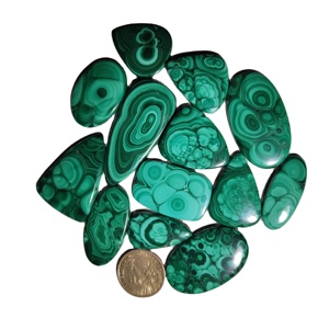 Cabochons en vrac de quartz de malachite naturelle de haute qualité pierres précieuses en vrac de qualité supérieure pour la fabrication de bijoux créatifs - Product Image 1
