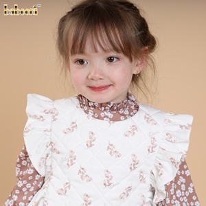 Ensembles décontractés superposés pour filles, style salopette, en coton 100% certifié OEKO-TEX - DR4501 - Product Image 6