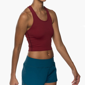 Gym Wear Yoga Crop Fitness Sport Workout <b>Top</b> for Girls Running Crop <b>Top</b> Custom Logo Workout Wear Removable Workout <b>Top</b> - Product Image 5
