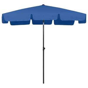 Sombrilla de Playa Plegable de Poliéster Azul Celeste de 78.7x49.2 Pulgadas para Protección Solar en la Playa - Product Image 2