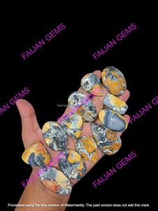 FAIJAN GEMS Cabochons plats en jaspe Maligano naturel, toutes formes mélangées, taille personnalisable, évalués par un tiers pour bijoux en vrac - Product Image 2