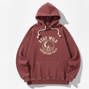 Sudadera con capucha para hombre, tela de forro polar suave, cálida, transpirable, de corte relajado, diseñada para uso casual en invierno, moda urbana y comodidad. - Product Image 1