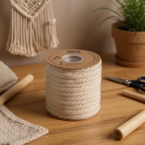 Cuerda de algodón Ilan de 8 mm y 10 m para macramé y proyectos de manualidades - Product Image 2