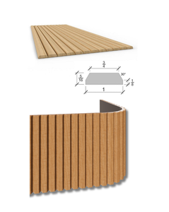 Interior Wall Cladding Panels for <b>Pole</b> <b>Wrap</b> and Wainscoting Decorative Design for Living Room & Hallway Interior Spaces Bathroom - Product Image 1