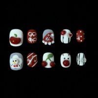Ongles press-on professionnels faits à la main, gel multicouche, qualité professionnelle, application facile, marque privée, prix compétitif