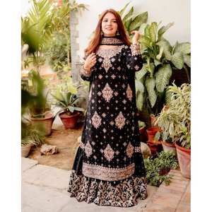 Designer Party Wear Haut et bas avec Dupatta Taille XL - Product Image 3