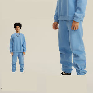 Chándal de invierno transpirable de alta calidad para hombre, talla grande, 100% algodón polar, con capucha y cordón, color liso, el más vendido de 2026 - Product Image 5