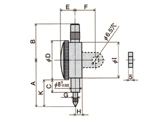 Indicador Digital PEACOCK, Instrumento de Medición de Precisión, Alta Precisión 0.001mm, Acero para Medición Industrial, Hecho en Japón - Product Image 2