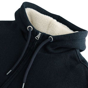 Textured Borg <b>Lined</b> Zip Up <b>Hoodie</b> <b>Mens</b> Sherpa Fleece Jacket Warm Winter Casual Streetwear Outerwear Wholesale Clothing Suppliers - Product Image 6
