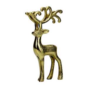 Handmade Aluminum Deer Figurine 26cm Height Modern Animal Sculpture Tabletop Eco-Friendly Durable <b>Christmas</b> Decoration Living - Product Image 1