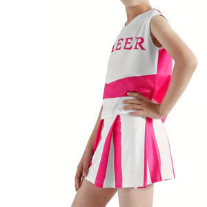 Uniforme de porristas ligero de color sólido, de primera calidad, en diferentes colores, transpirable, para adultos, en venta. - Product Image 3