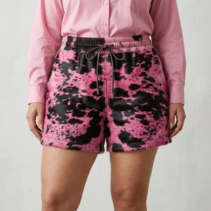 Shorts de Cuero Vacuno para Mujer, Cintura Alta, Estilo Moderno, Casual, Boutique, Personalizados OEM - Product Image 1