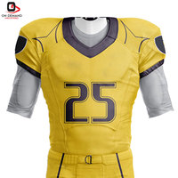 Nuevo Uniforme de Fútbol Americano Elegante y Transpirable, Diseño 100% Poliéster, Colores Personalizados, Logotipo, Calidad Premium, Identidad de Equipo