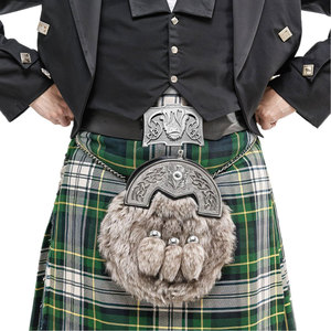 Hebilla para cinturón de kilt escocés - Hebilla de peltre con diseño de vaca de las Tierras Altas, elegante accesorio celta para hombre, 10 cm x 7,6 cm - Product Image 6
