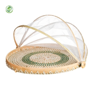 Custom-designed straw food <b>cover</b> Kitchenware and <b>table</b> decoration Wholesale eco-friendly Made in Vietnam - Product Image 1