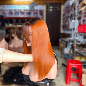 Perruques Lace Front en Cheveux Humains Vierges Vietnamiens ShinHair, Lisses et Droits comme des Baguettes, Cheveux Bruts, Sans Colle, pour Franges en Dentelle - Product Image 1