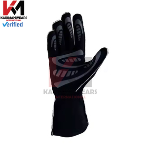 Guantes de Carreras de Automovilismo de Primera Calidad, de Cuero de Gamuza, Resistentes al Fuego, Guantes Profesionales de Karting, Servicio OEM - Product Image 3