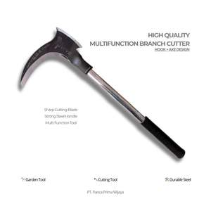 High Quality Multifunction Branch Cutter <b>Hook</b> Axe Garden <b>Tool</b> Plastic Handle Grass Wood Cutting Hand <b>Tool</b> 20.5cm - Product Image 1