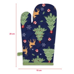 Nouvelle collection de Noël, magnifiques motifs imprimés, gants de four 100% coton pour la cuisine, 100% OEM, bonne qualité. - Product Image 5