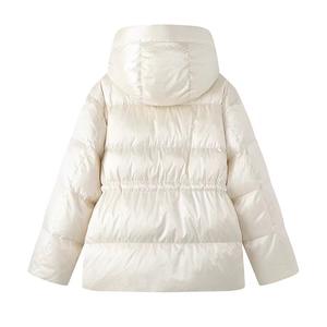Blouson matelassé tricoté personnalisé de haute qualité pour femme 2026 2027, en lin épais imperméable avec col amovible - Product Image 6