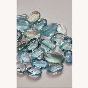 Lote de 25 Piezas de Aguamarina Natural de 11mm-20mm, Corte Ovalado Rectangular Facetado, 129 Quilates, Gemas Baruj de Alta Calidad, US$180 - Product Image 4