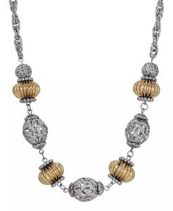 Collana con Perline in Filigrana Bicolore |   2028 - Product Image 1