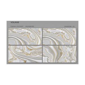 Azulejos de porcelana de lujo modernos de 600x1200mm acabado brillante mármol dorado antideslizante superficie duradera 9mm de espesor para pasillos cocinas - Product Image 3