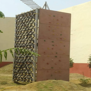 Mur d'escalade commercial en pneus pour parcs d'aventure, structure en filet de cordes robuste pour l'extérieur - Product Image 3