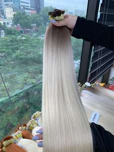 PLA02ต่อผมมนุษย์ชาวเวียดนามแบบดิบไล่เฉดสีผมตรง #6/สีแบบไม่เหมือนใคร - Product Image 2