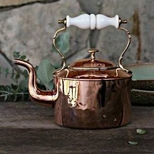 Tetera de Cobre Clásica Hecha a Mano, Tetera de Cobre Vintage para Hervir Agua, Té, Café, Diseño para Estufa, Decoración para el Hogar y Hoteles - Product Image 3