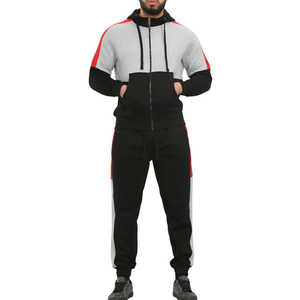 Wholesale Custom Winter Hooded Casual Solid Two Piece Sets for Men's Pullover <b>Tracksuits</b> - Product Image 6