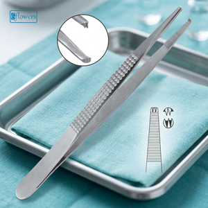 Pinzas Quirúrgicas 6flowers F5-150 con Certificación CE, con Puntas Dentadas para Uso Médico en Quirófano - Product Image 3
