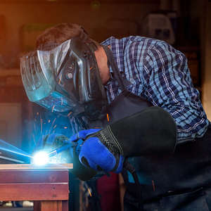 Gant de soudage TIG en cuir de vachette pleine fleur et peau de mouton souple - Product Image 3