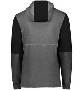 เสื้อฮู้ดผ้าคอตตอนสีเทาและขนแกะสีดำสำหรับ100% สำหรับผู้ชายพิมพ์ลายฤดูร้อน - Product Image 2