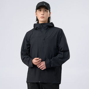 Sweat à capuche zippé gris clair pour homme, manches longues, protection solaire UPF - Product Image 4