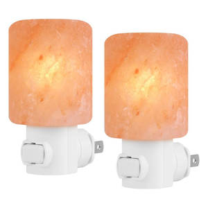 Lámpara de Sal del Himalaya Más Vendida, Lámpara de Sal del Himalaya de Cristal Natural, Decoración para el Hogar, Luz Cálida - Product Image 1