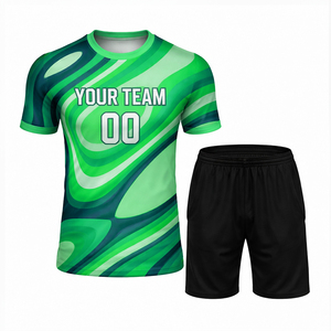 T-shirts et shorts de tennis de table personnalisés pour hommes, en polyester sublimé, respirant, antibactérien, vêtements de tennis d'hiver - Product Image 3