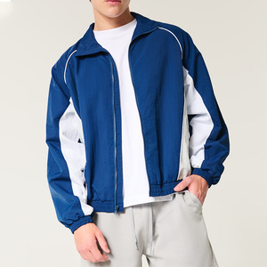 Custom <b>Men's</b> Thick 100% Nylon Sporty Winter Windbreaker <b>Jacket</b> Waterproof Windproof Quick Dry Breathable Eco-Friendly <b>Long</b> - Product Image 1