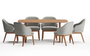 Ensembles de table et chaises de salle à manger en bois modernes pour villa, café, restaurant, appartement - Meubles de restaurant en gros - Product Image 4