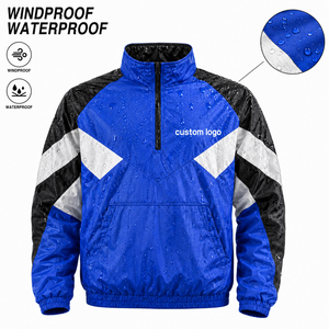 Custom Windbreaker <b>Jacket</b> Men Waterproof Lightweight Windbreaker Custom Logo Reflective <b>Zip</b> <b>Up</b> <b>Jacket</b> Coat - Product Image 2