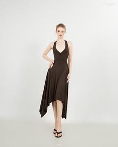 เดรสยาวเปิดหลังแบบผูกคอ คอลึก สำหรับผู้หญิง ขายส่ง รุ่น ET3638 - Product Image 2