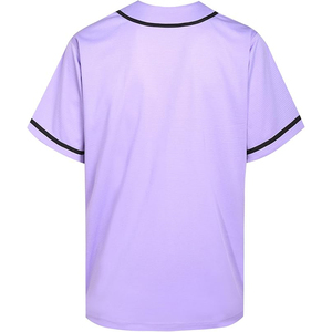 Maillot de baseball vierge violet lavande tendance en polyester respirant pour le sport – Vente en gros - Product Image 2