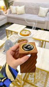 เตาเผาไม้หอมขนาดใหญ่ สีและขนาดตามสั่ง ราคาขายส่ง สำหรับบ้าน กลิ่นหอมแบบอาหรับ ทำด้วยมือจากเรซิ่นและไม้ สำหรับเดือนรอมฎอน - Product Image 3