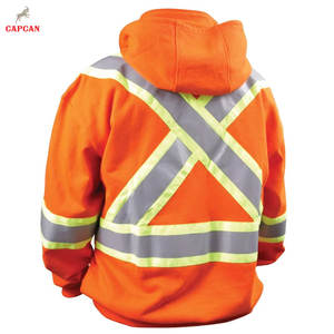 เสื้อแจ็คเก็ตทำงานโพลีเอสเตอร์แบบเรียบง่าย ทนทาน ระบายอากาศได้ดี ป้องกันเปลวไฟ ได้รับการรับรองมาตรฐาน CE มองเห็นได้ชัดเจน พร้อมชั้นนอกที่ยืดหยุ่นได้ - Product Image 2