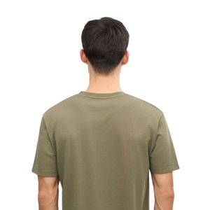Camiseta de Manga Corta para Hombre, Cuello Redondo, Corte Regular, Hombros Naturales, Jersey Liso, Básica, Personalizable, Proveedor de Fábrica de Ropa al Por Mayor - Product Image 5