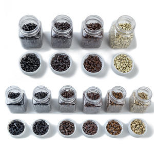 1000 unidades de microanillos y cuentas para extensiones de cabello, de 4.0mm, 4.5mm, 5.0mm, con revestimiento de silicona, herramienta para extensiones de cabello humano - Product Image 1
