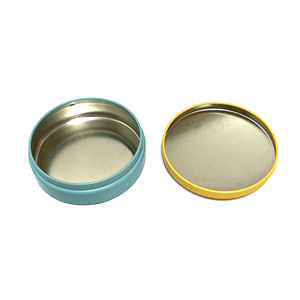 Custom Round Tin <b>Box</b> 75*27MM Manual <b>Metal</b> Container Printed Lid Storage Case - Product Image 3